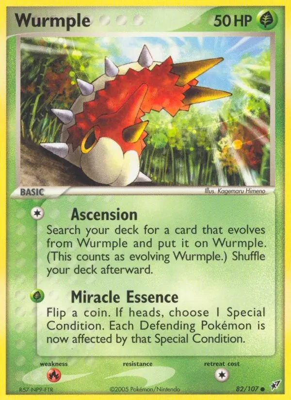 Wurmple 82/107 Deoxys Pokémon card