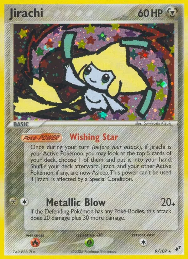 Jirachi 9/107 Deoxys Pokémon card