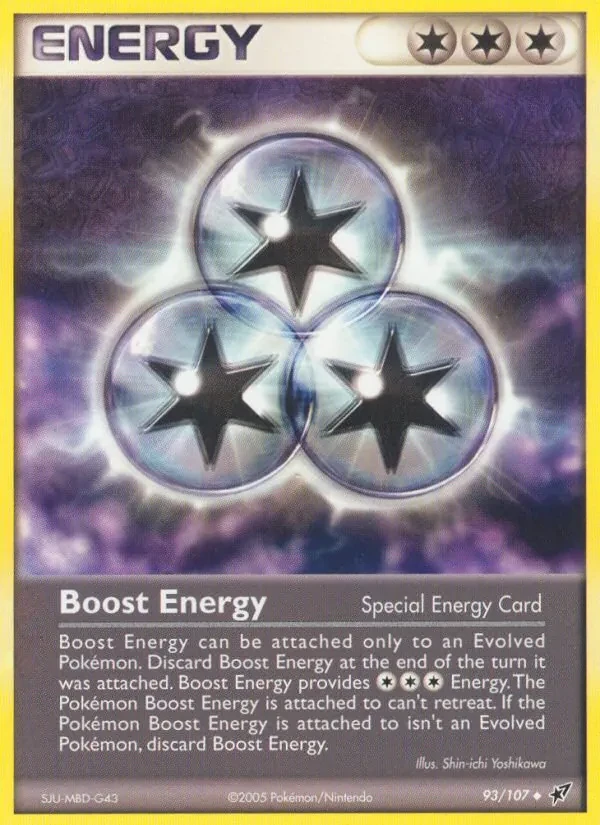 Boost Energy 93/107 Deoxys Pokémon Karte