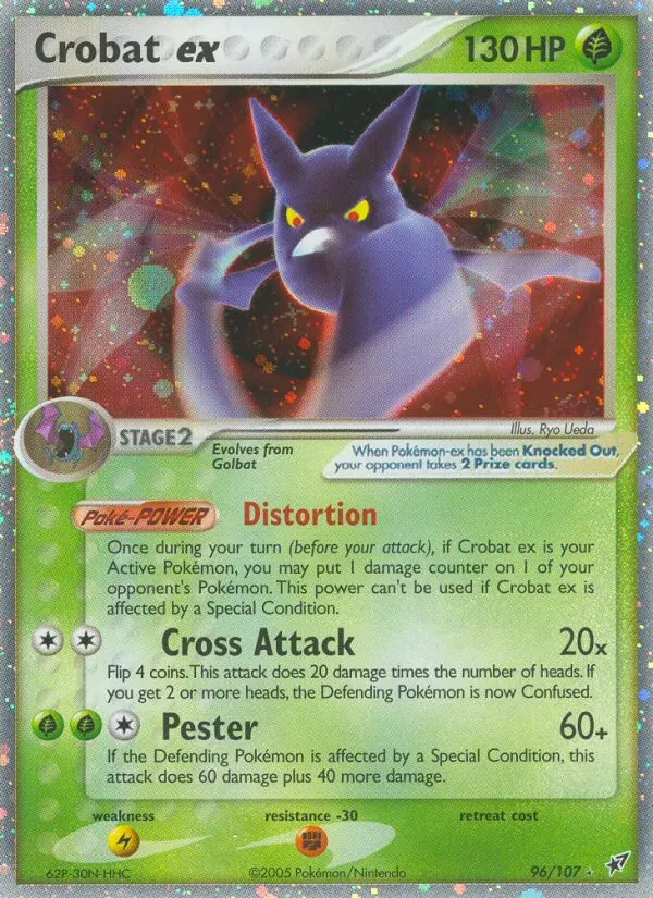 Crobat ex 96/107 Deoxys Pokémon Karte