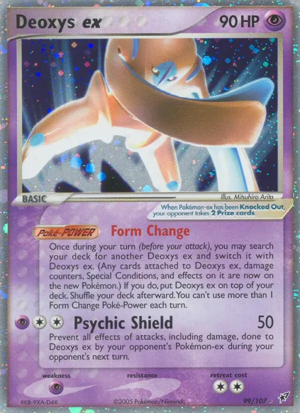 Deoxys ex 99/107 Deoxys Pokémon Karte
