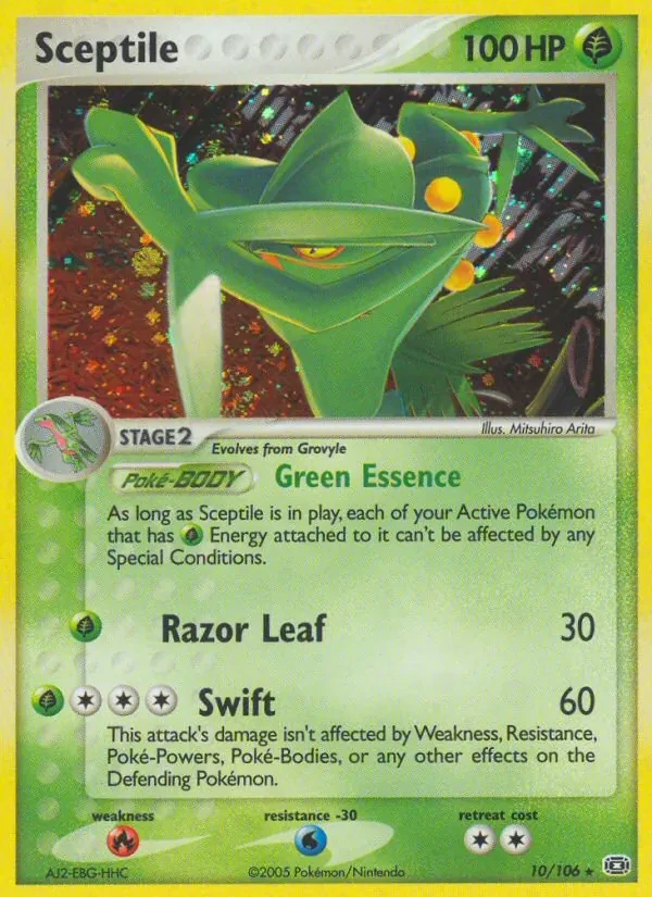 Sceptile 10/106 Emerald Pokémon card