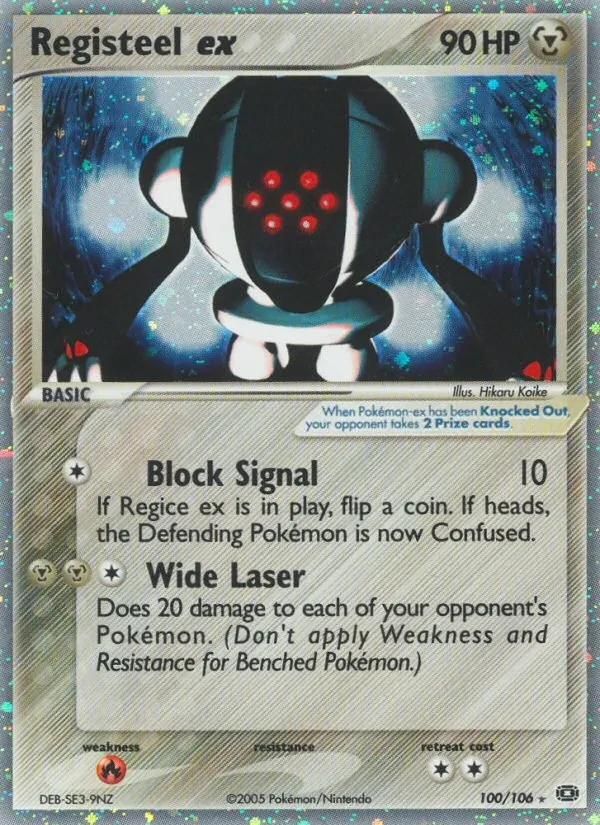 Registeel ex 100/106 Emerald Pokémon Karte