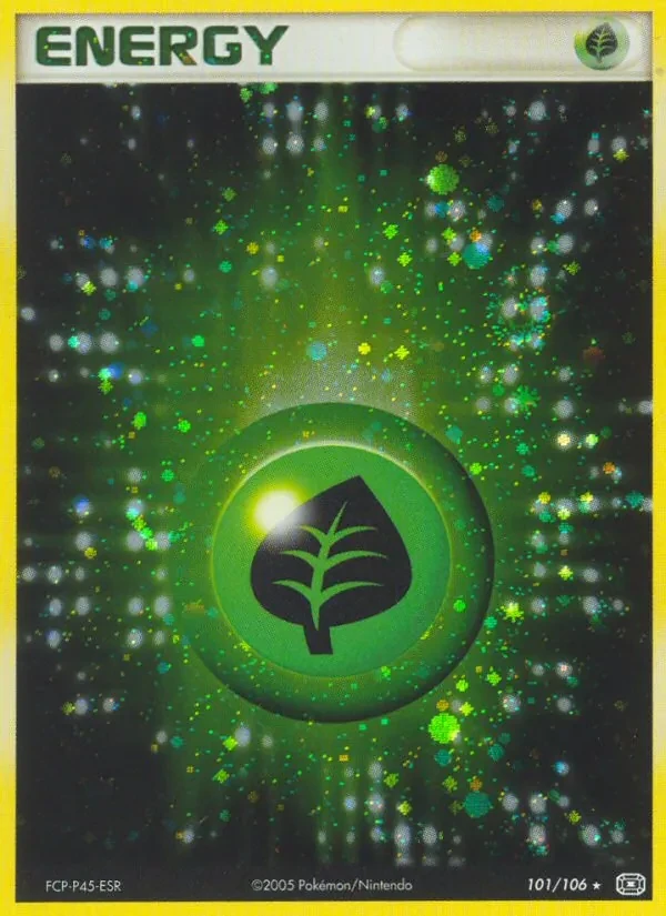Grass Energy 101/106 Emerald Pokémon card