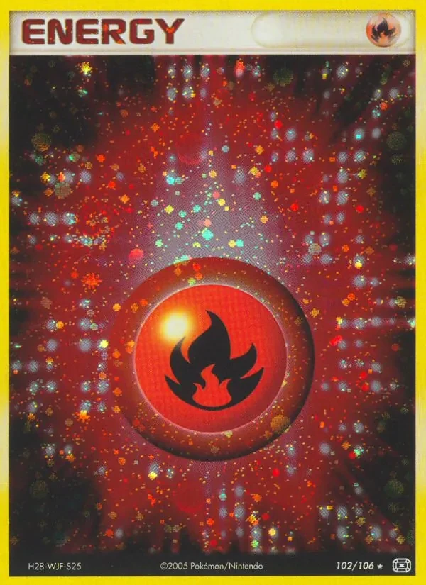 Fire Energy 102/106 Emerald Pokémon card