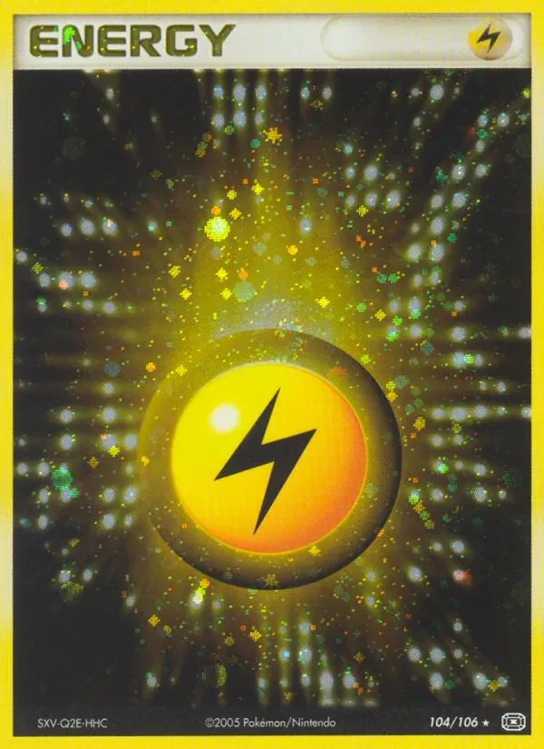 Lightning Energy 104/106 Emerald Pokémon card