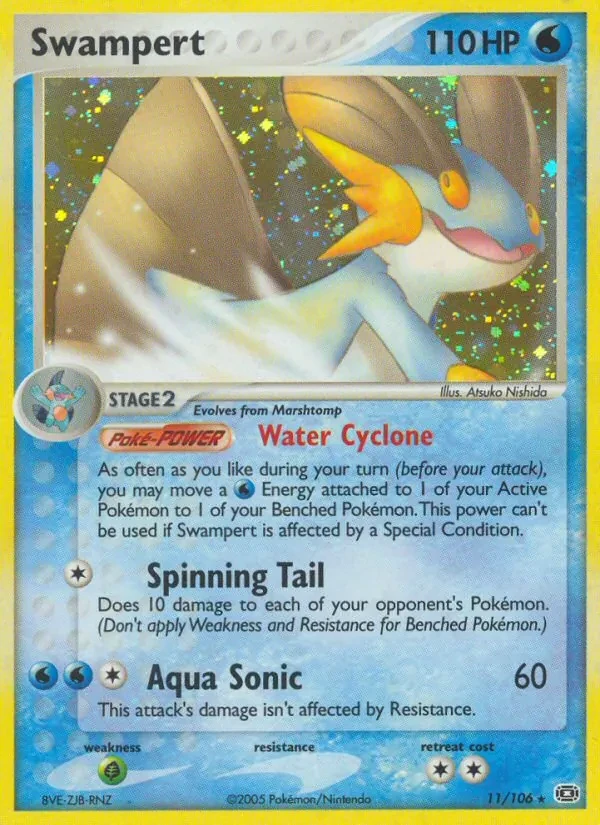 Swampert 11/106 Emerald Pokémon card