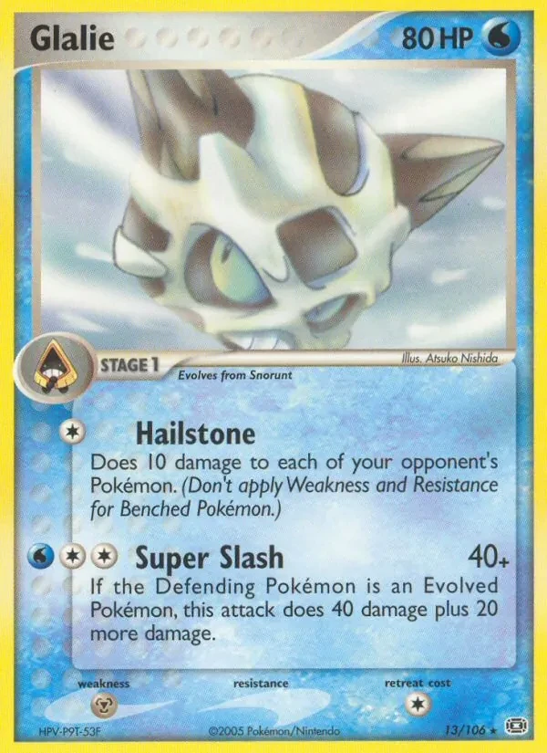 Glalie 13/106 Emerald Pokémon card