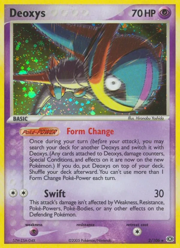 Deoxys 2/106 Emerald Pokémon Karte