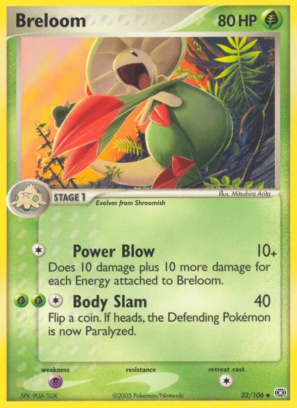 Carte Pokémon Breloom 22/106 Emerald