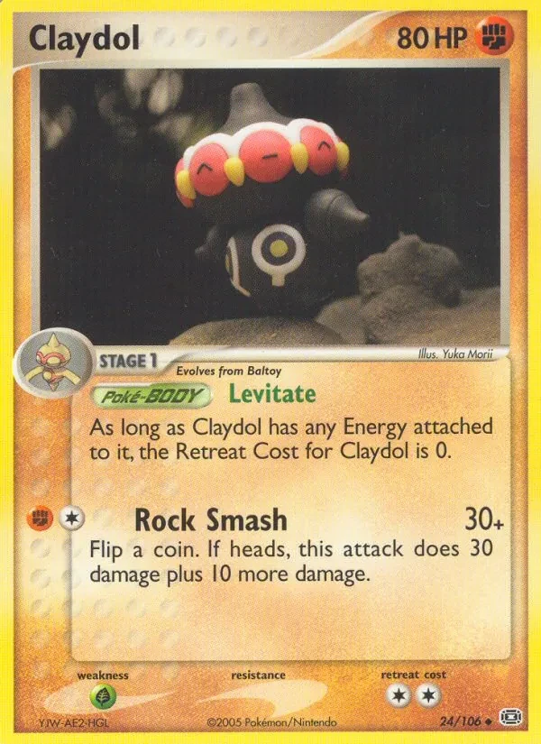 Carta Pokémon Claydol 24/106 Emerald