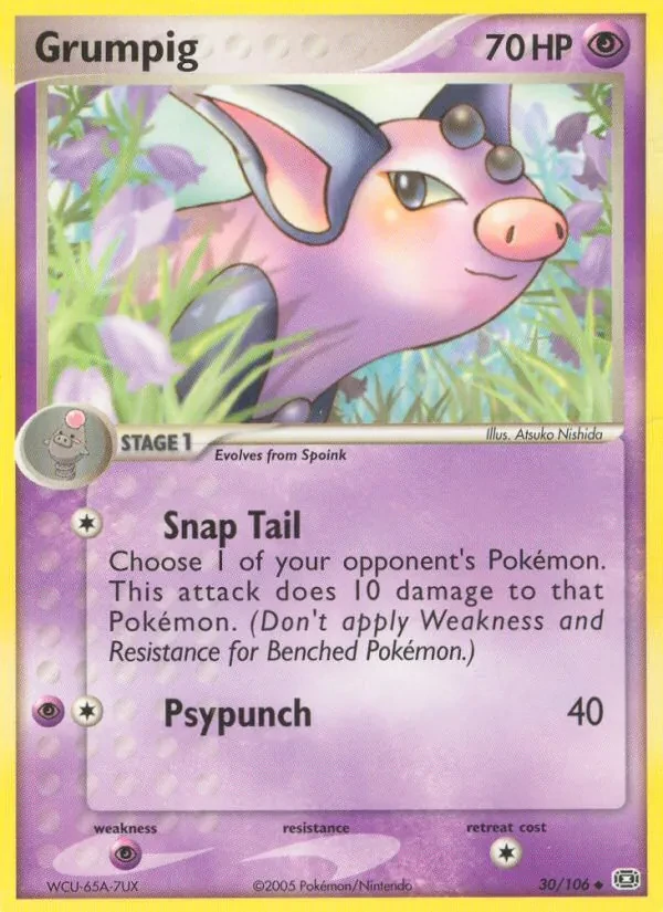 Grumpig 30/106 Emerald Pokémon card
