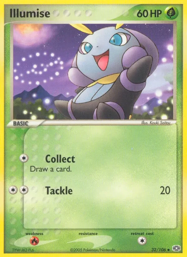 Illumise 32/106 Emerald Pokémon card
