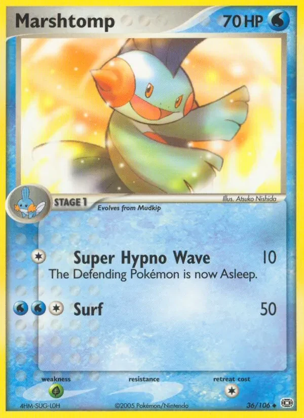 Carta Pokémon Marshtomp 36/106 Emerald