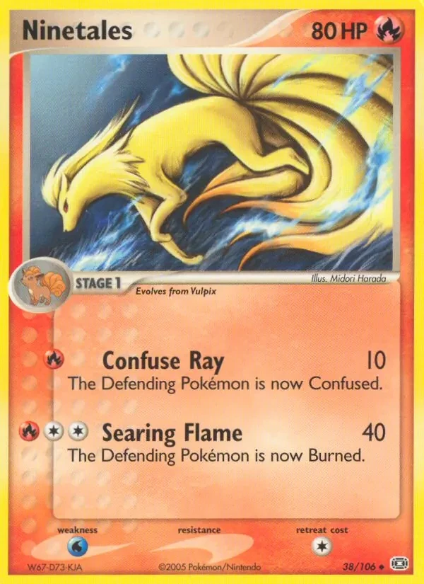 Ninetales 38/106 Emerald Pokémon card
