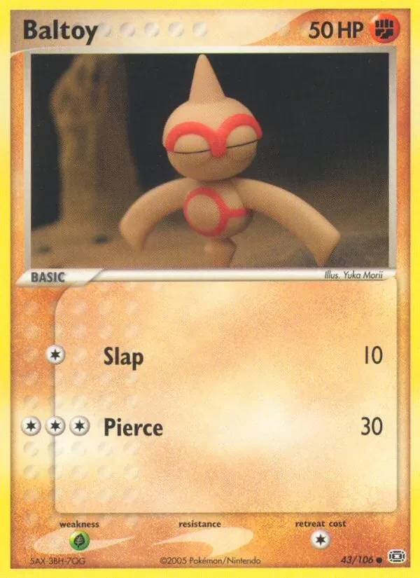 Baltoy 43/106 Emerald Pokémon card