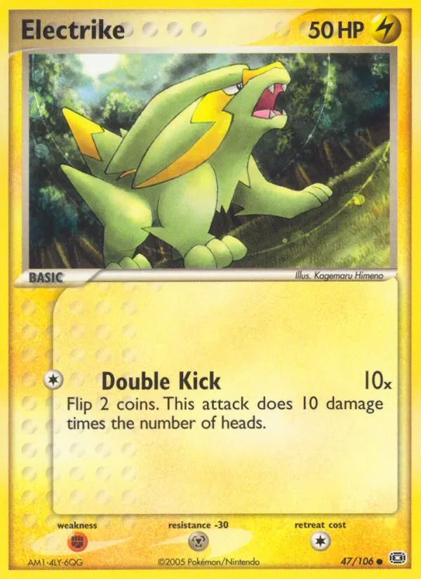 Electrike 47/106 Emerald Pokémon card