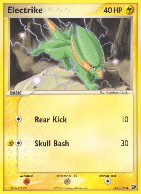 Electrike 48/106 Emerald Pokémon card