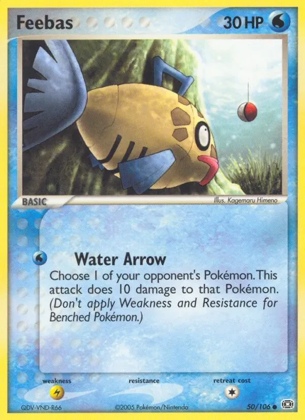 Carta Pokémon Feebas 50/106 Emerald