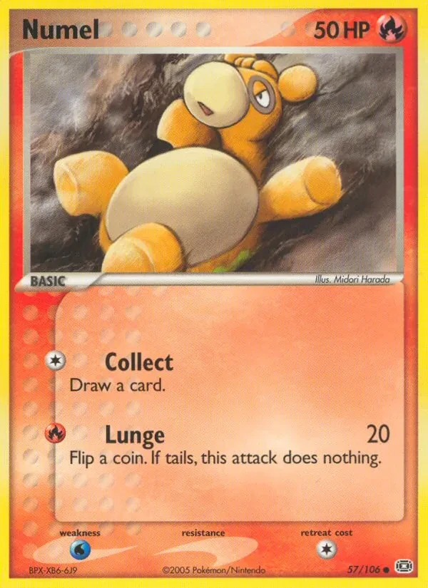Numel 57/106 Emerald Pokémon kaart