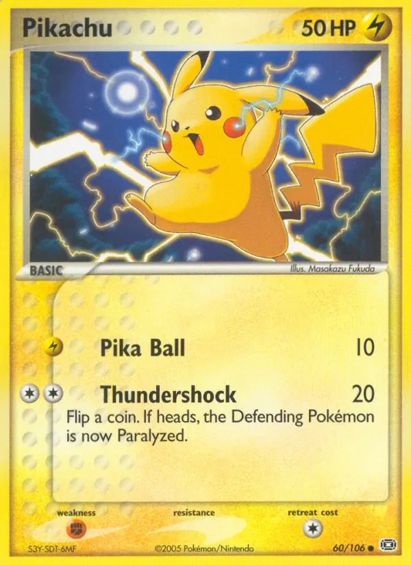 Pikachu 60/106 Emerald Pokémon kaart