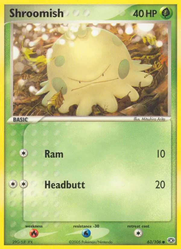 Shroomish 63/106 Emerald Pokémon card