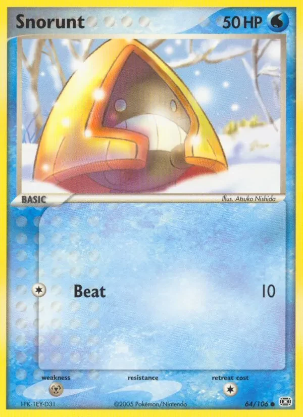 Snorunt 64/106 Emerald Pokémon card