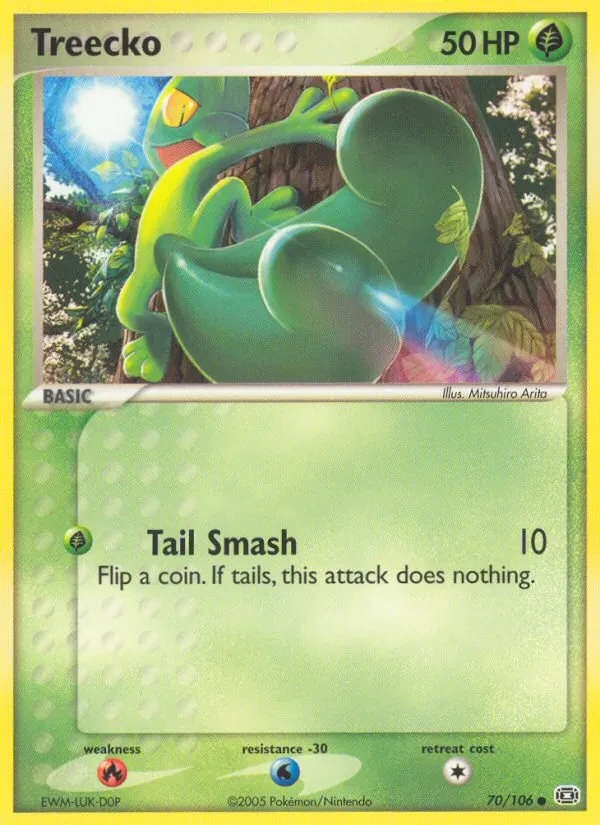 Treecko 70/106 Emerald Pokémon card