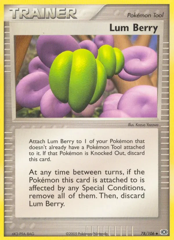 Lum Berry 78/106 Emerald Pokémon card