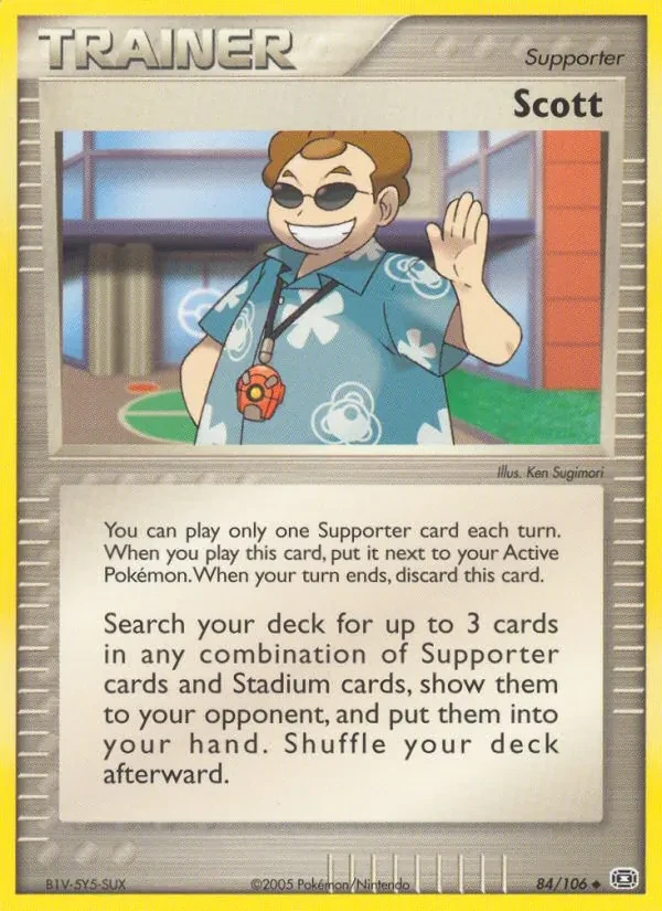 Carta Pokémon Scott 84/106 Emerald