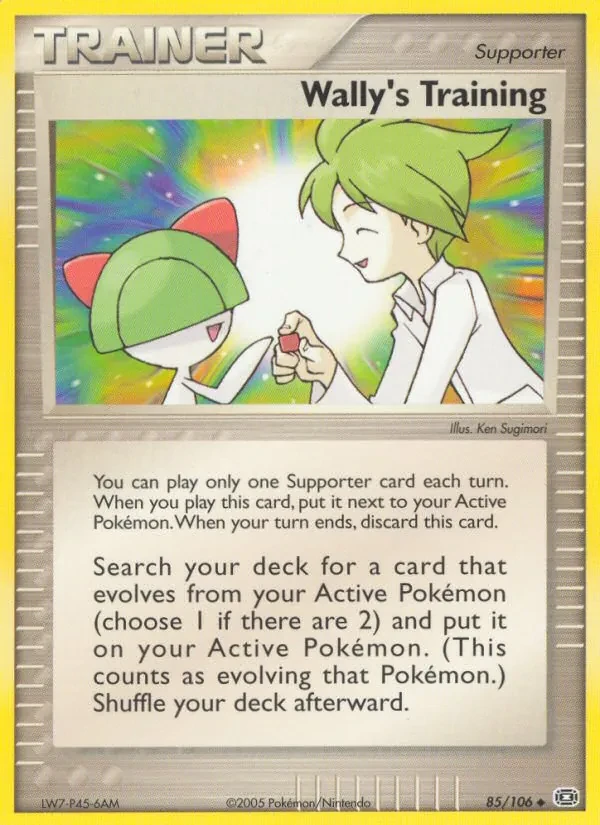 Wally's Training 85/106 Emerald Pokémon card