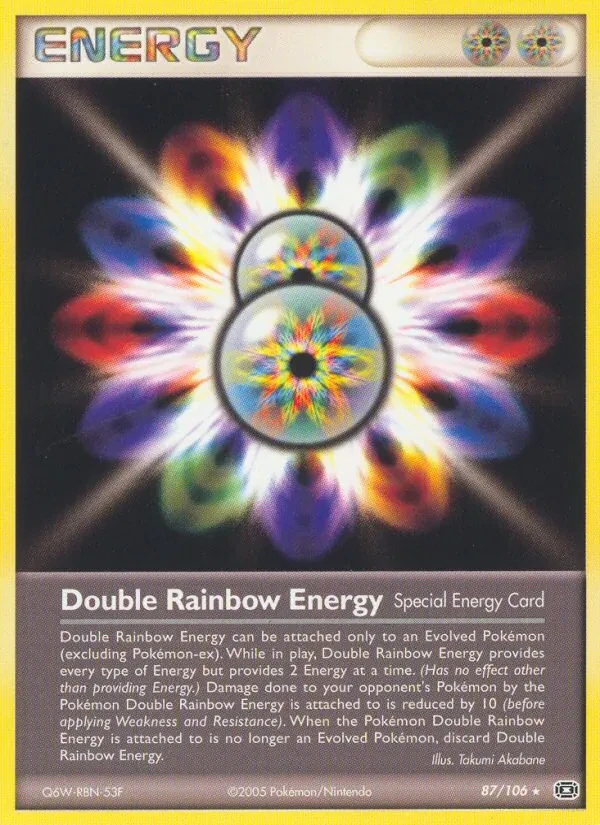 Double Rainbow Energy 87/106 Emerald Pokémon card