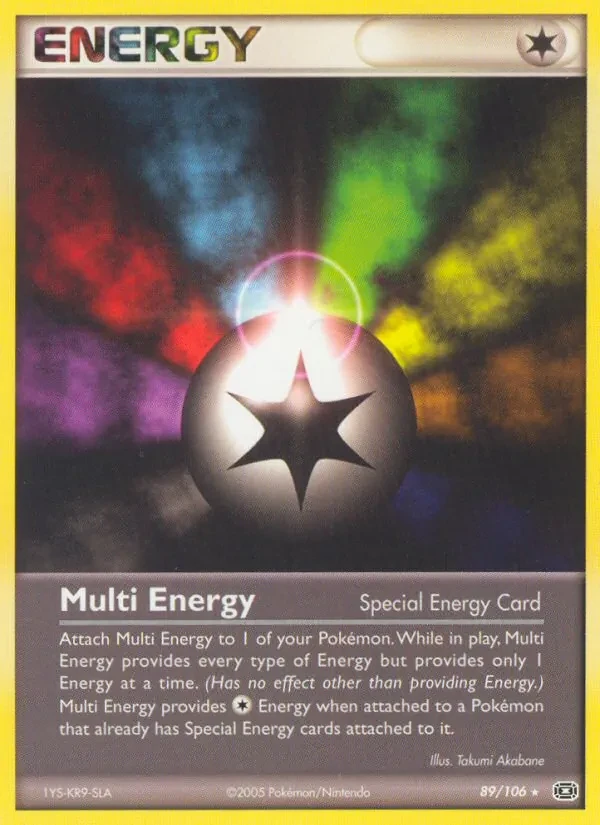 Multi Energy 89/106 Emerald Pokémon card