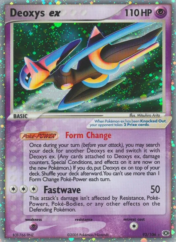 Deoxys ex 93/106 Emerald Pokémon Karte