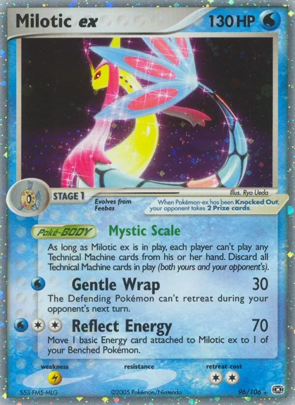 Milotic ex 96/106 Emerald Pokémon card