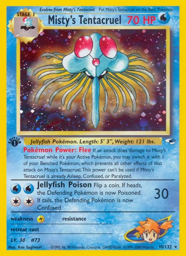 Carta Pokémon Misty's Tentacruel 10/132 Gym Heroes