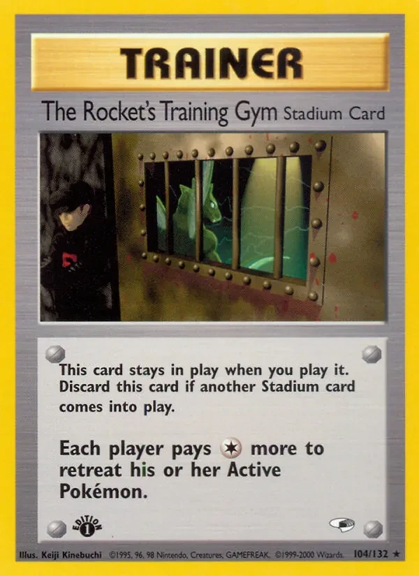 The Rocket's Training Gym 104/132 Gym Heroes Pokémon Karte