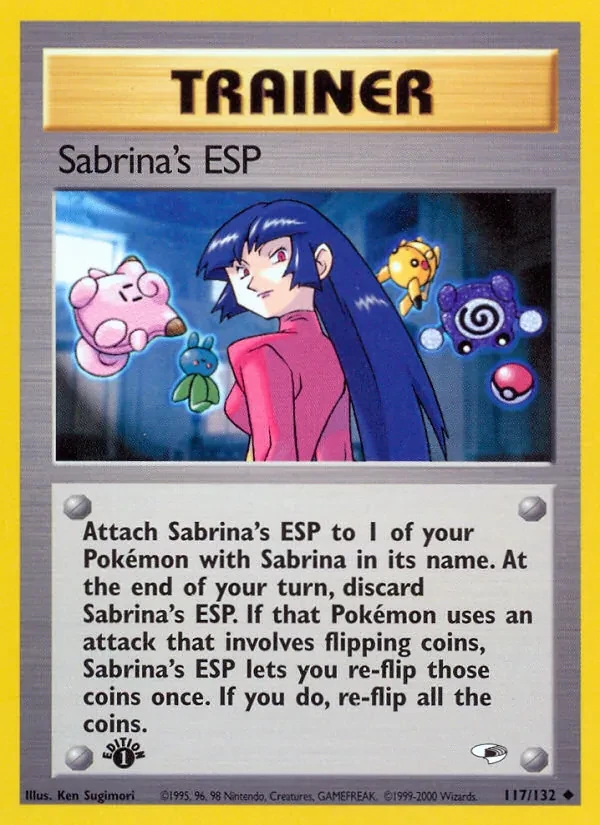 Sabrina's ESP 117/132 Gym Heroes Pokémon Karte
