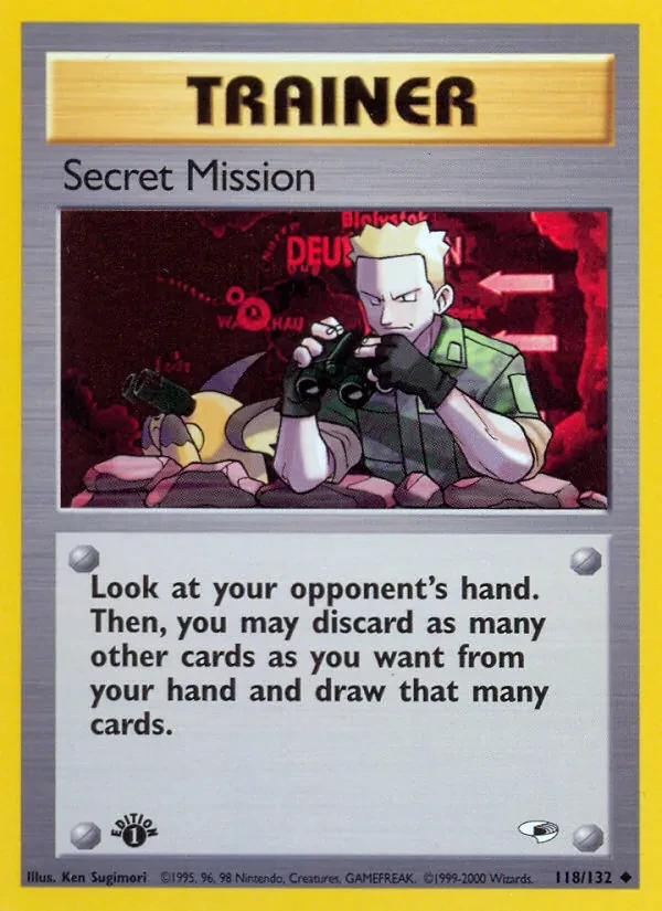 Secret Mission 118/132 Gym Heroes Pokémon card