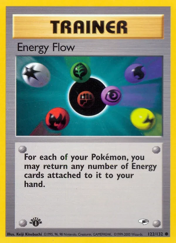 Energy Flow 122/132 Gym Heroes Pokémon card