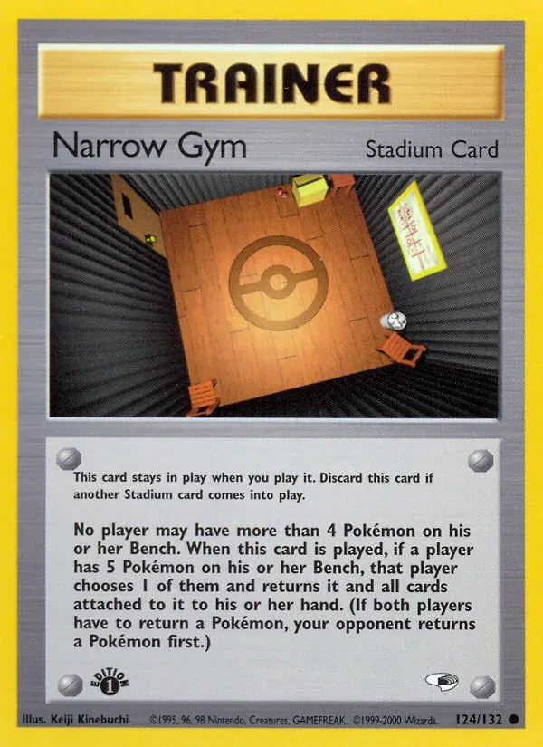 Narrow Gym 124/132 Gym Heroes Pokémon Karte