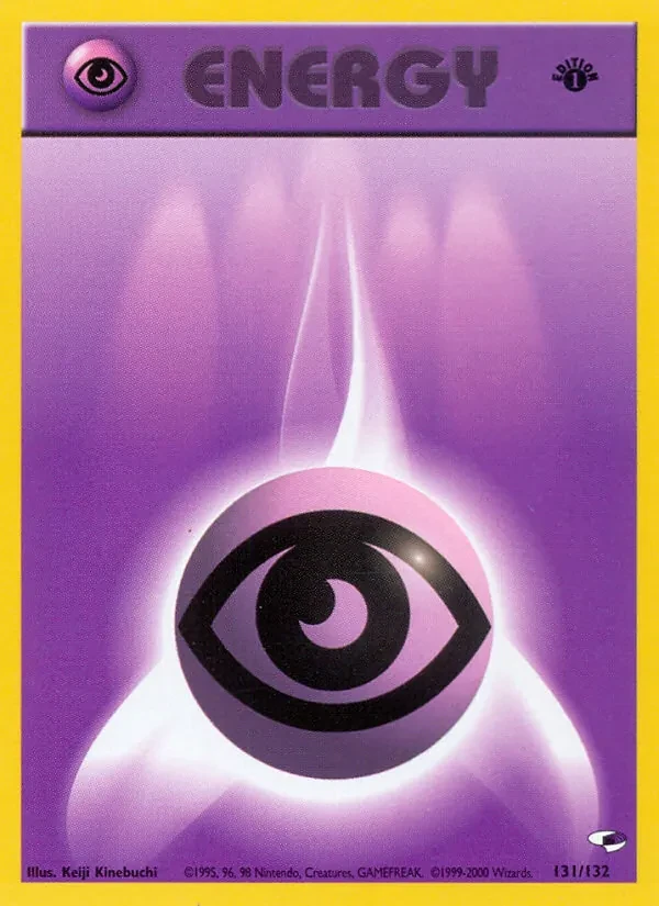 Psychic Energy 131/132 Gym Heroes Pokémon card