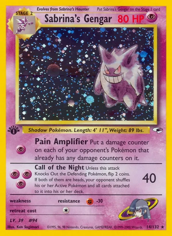 Sabrina's Gengar 14/132 Gym Heroes Pokémon card