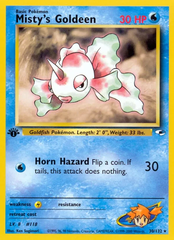 Carte Pokémon Misty's Goldeen 30/132 Gym Heroes