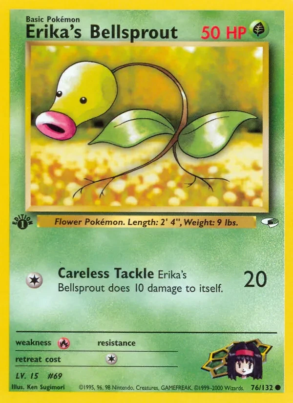 Carte Pokémon Erika's Bellsprout 76/132 Gym Heroes