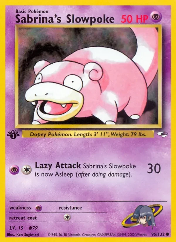 Carte Pokémon Sabrina's Slowpoke 95/132 Gym Heroes