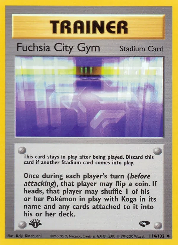 Fuchsia City Gym 114/132 Gym Challenge Pokémon card