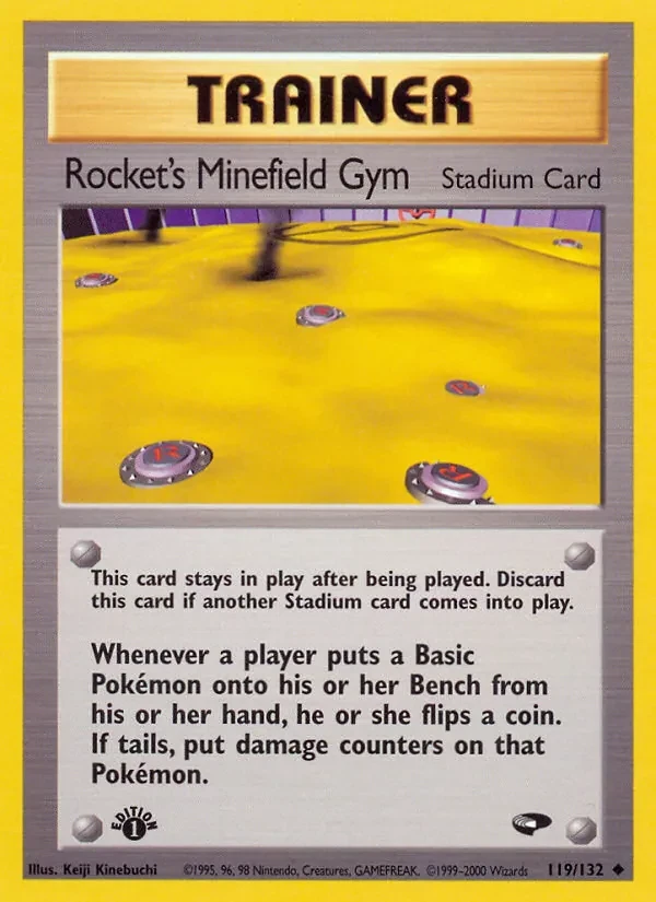 Carta Pokémon Rocket's Minefield Gym 119/132 Gym Challenge