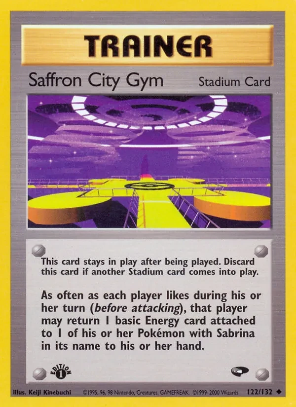 Saffron City Gym 122/132 Gym Challenge Pokémon card