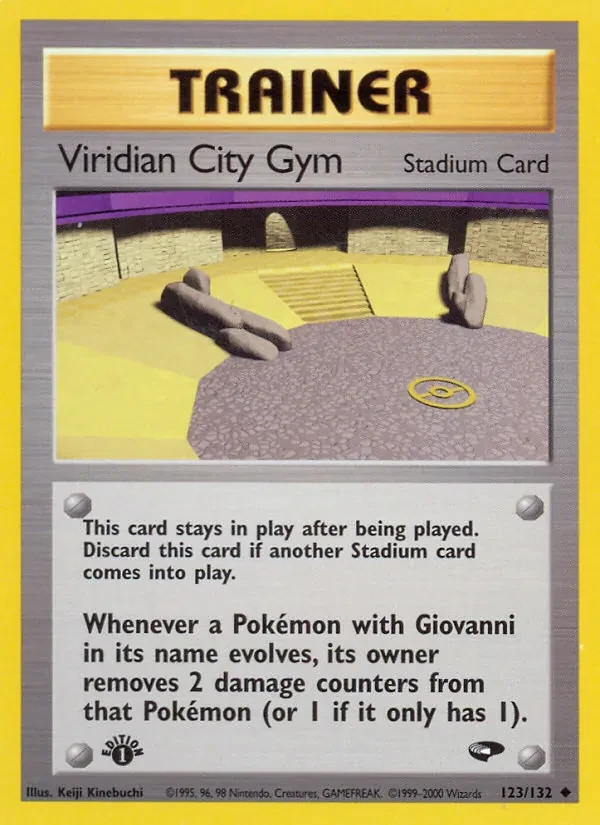 Viridian City Gym 123/132 Gym Challenge Pokémon card